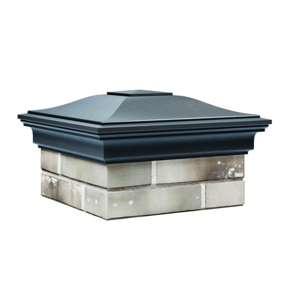 Колпак Zking Монблан Серый на столб 1.5х1.5 еврокирпича 0.7НФ (355х355мм) в Сертолово фото