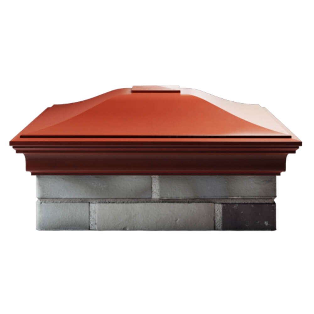 Колпак Zking Монблан Красный на столб 2х2 кирпича (515х515мм) в Сертолово фото