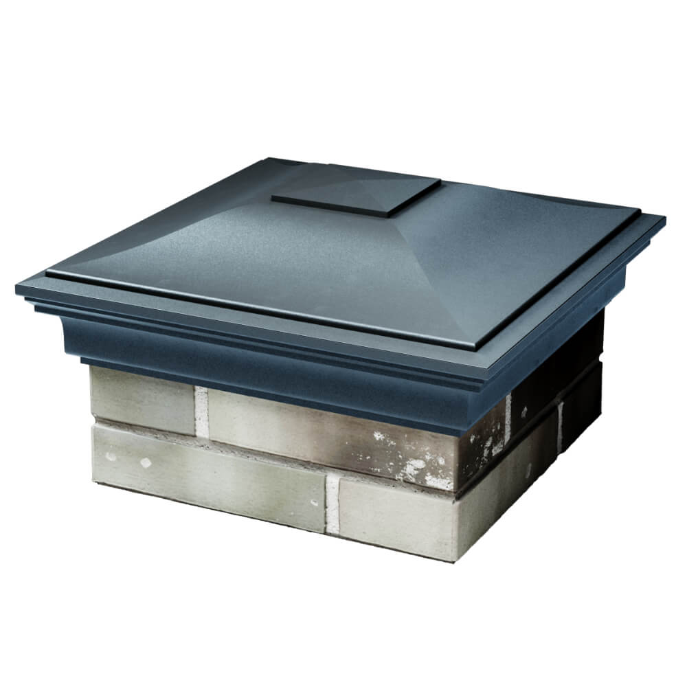 Колпак Zking Монблан Серый на столб 1.5х1.5 кирпича (385х385мм) в Сертолово фото