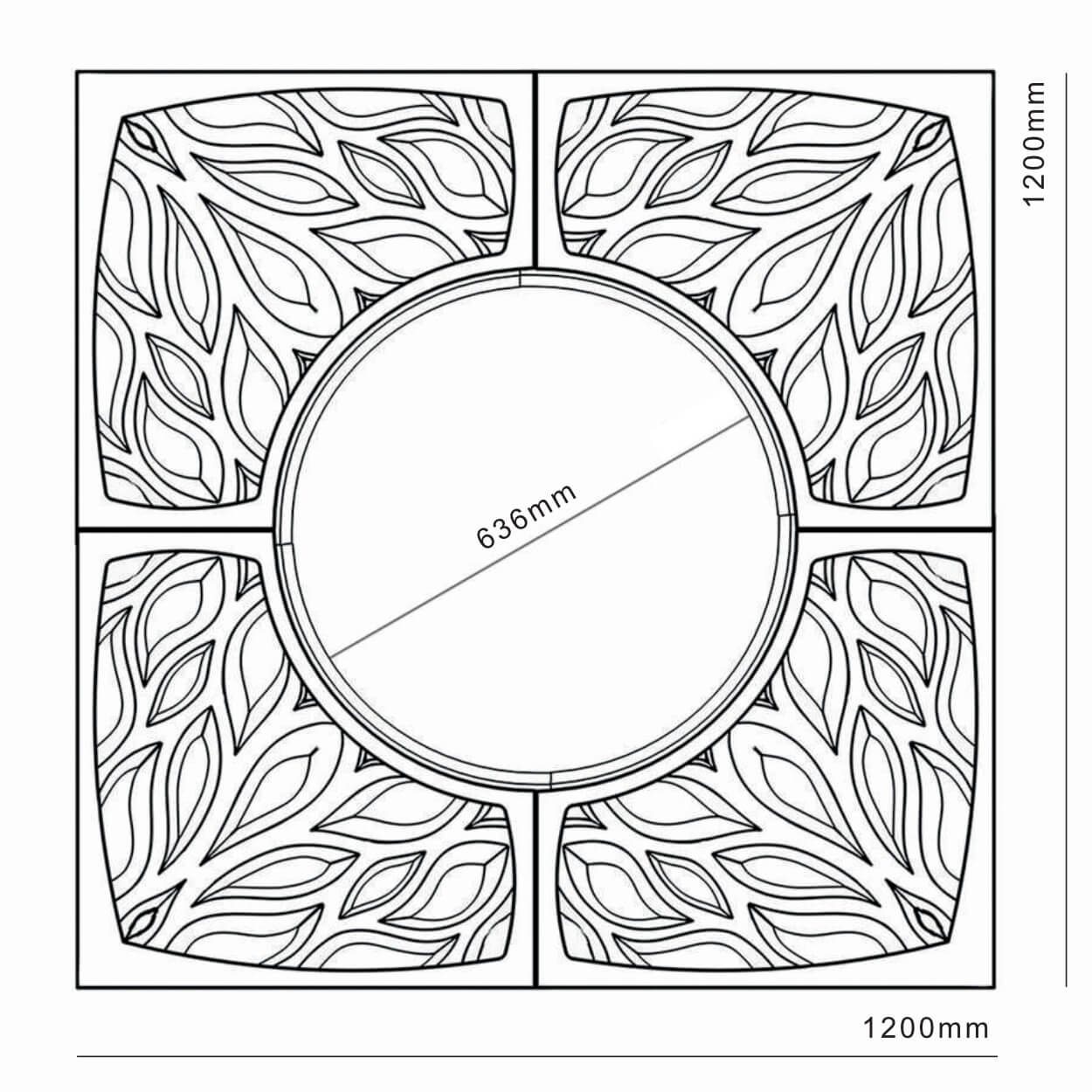 Приствольная решетка для дерева ZKING CRUST 1.2х1.2м Черная в Сертолово фото
