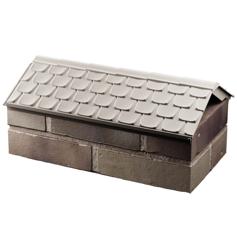 Парапет Zking Эльбрус Бежевый с посадкой на 1 кирпич (255мм) в Сертолово фото