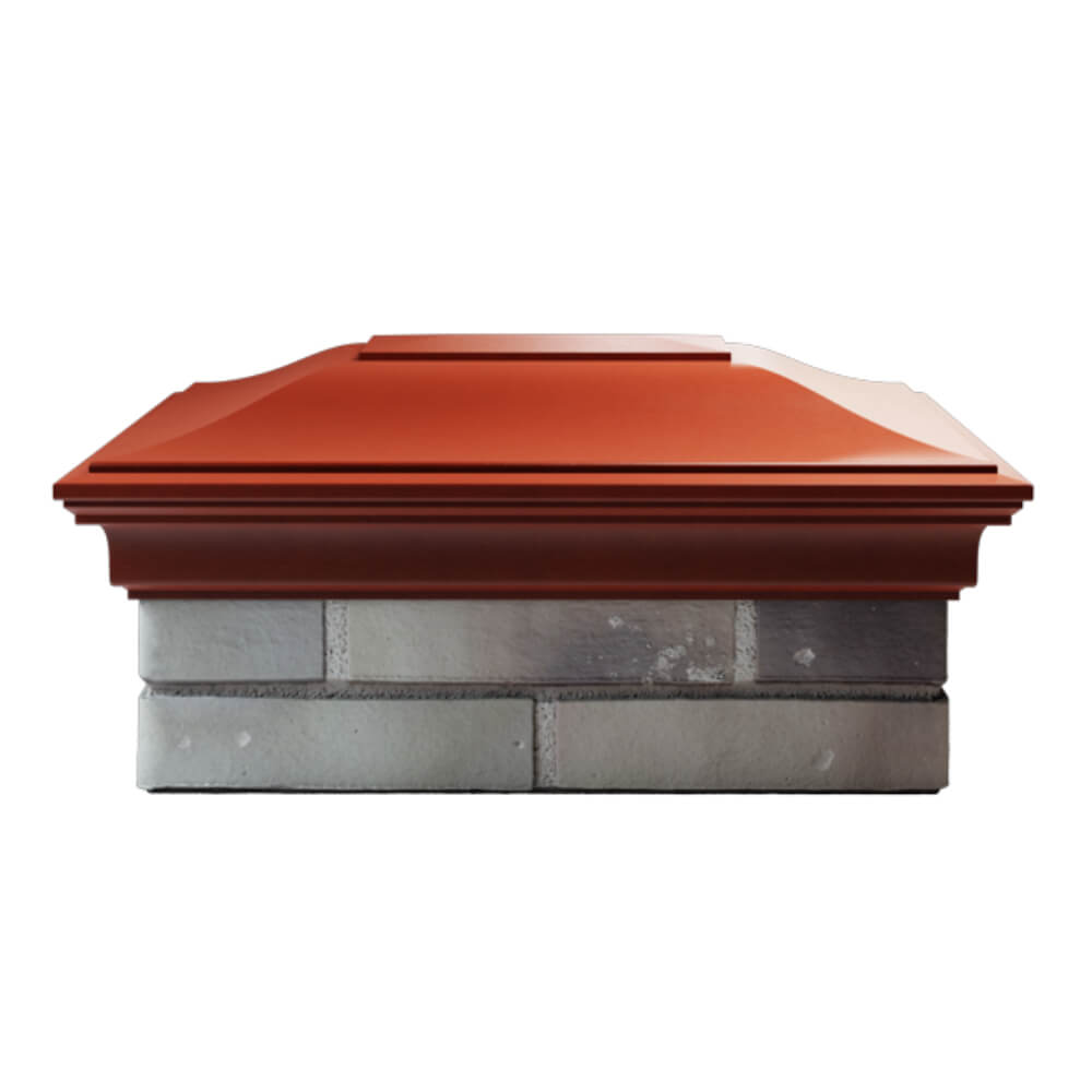Колпак Zking Монблан Красный на столб 2х1.5 кирпича (515х385мм) в Сертолово фото