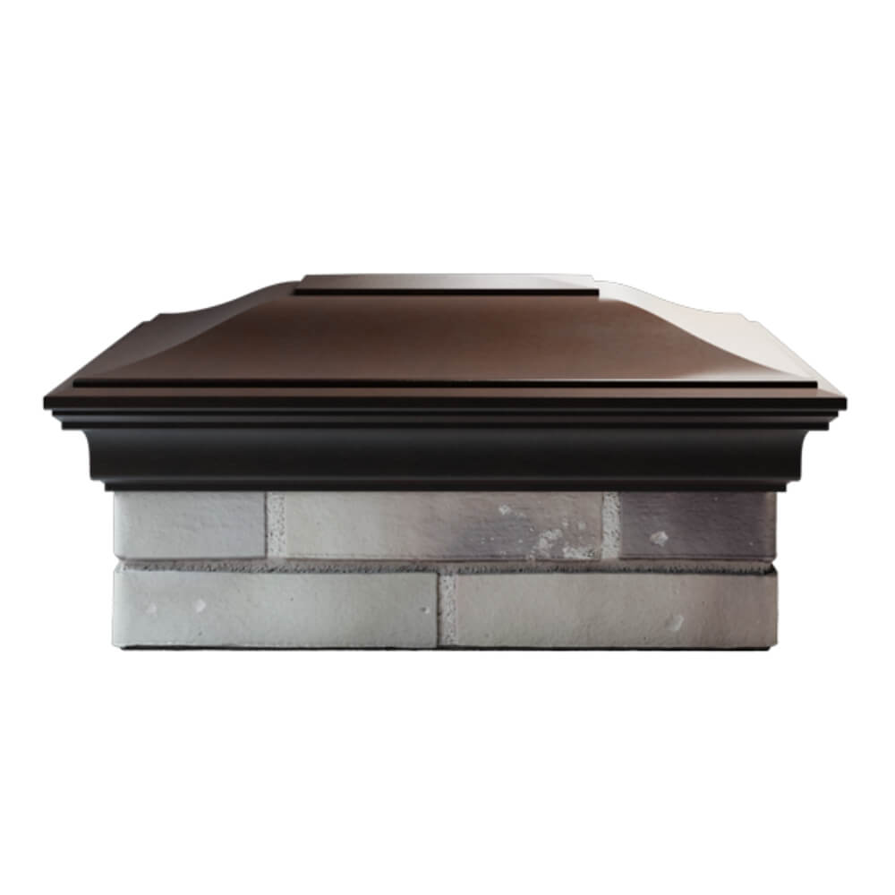 Колпак Zking Монблан Коричневый на столб 2х1.5 кирпича (515х385мм) в Сертолово фото