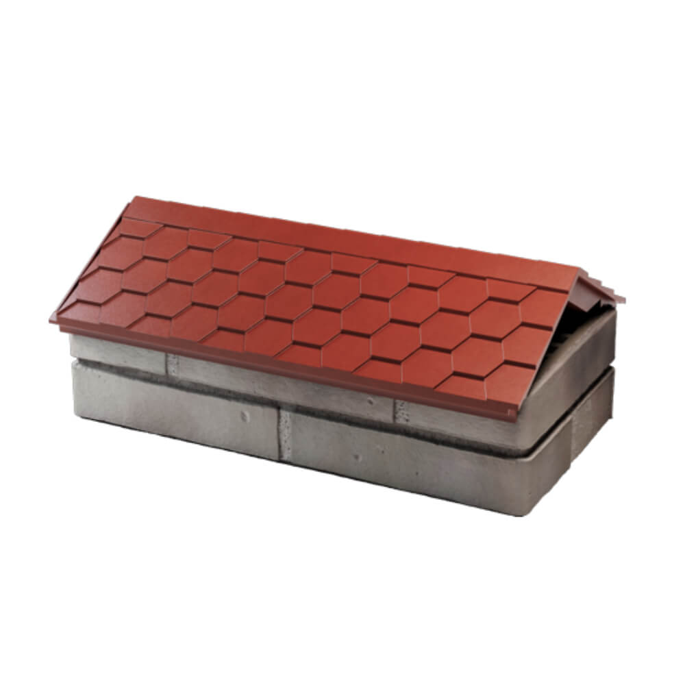 Парапет Zking Эверест Красный с посадкой на 1 кирпич (200/225/255мм) в Сертолово фото