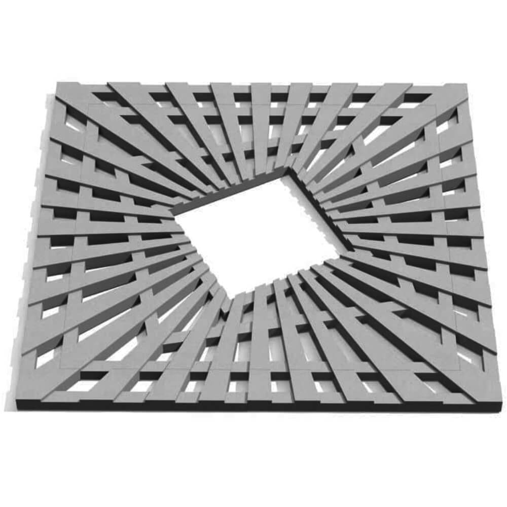 Приствольная решетка для дерева ZKING ATMOSPHERE 1.2х1.2м Серая Сертолово фото