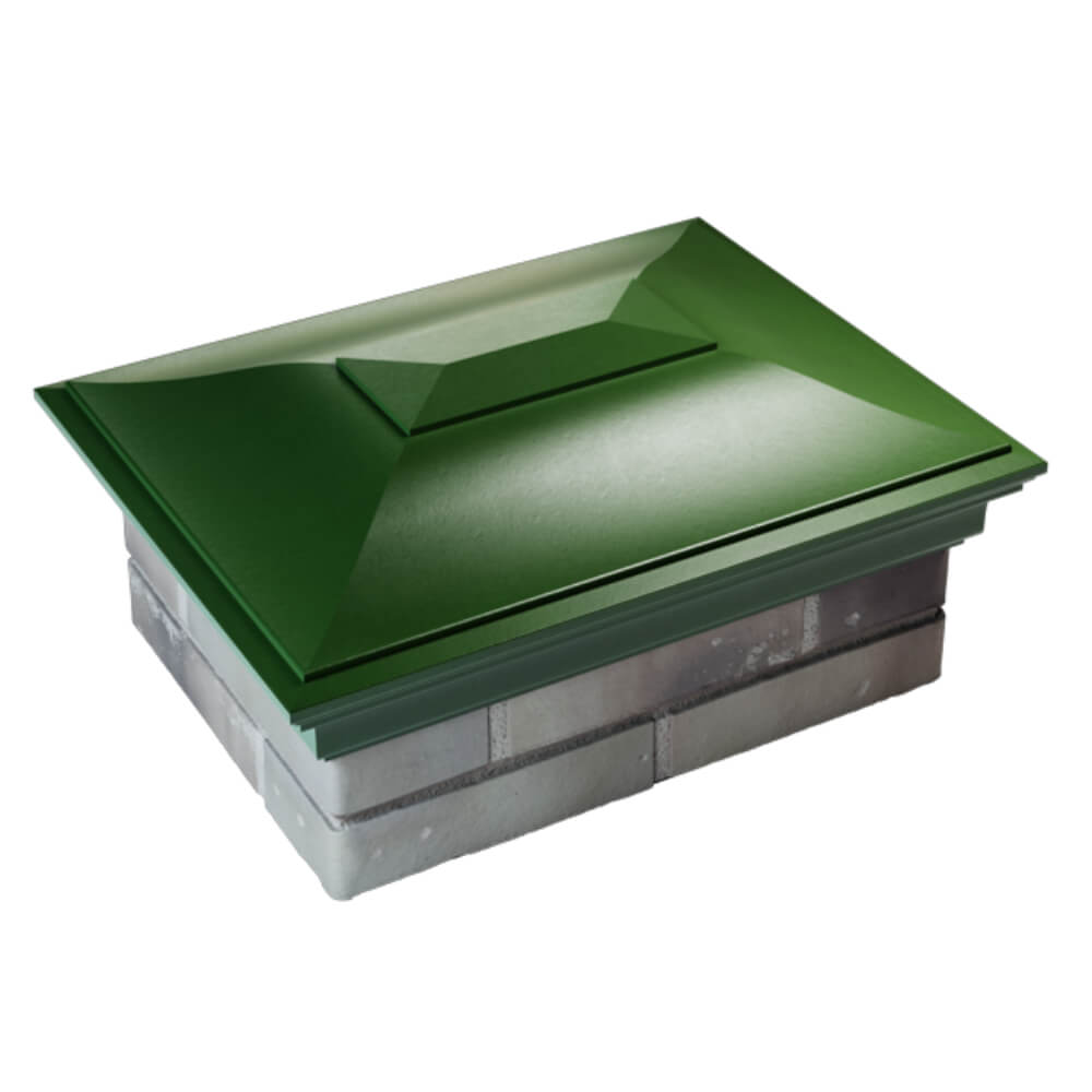 Колпак Zking Монблан Зеленый на столб 2х1.5 кирпича (515х385мм) Сертолово фото