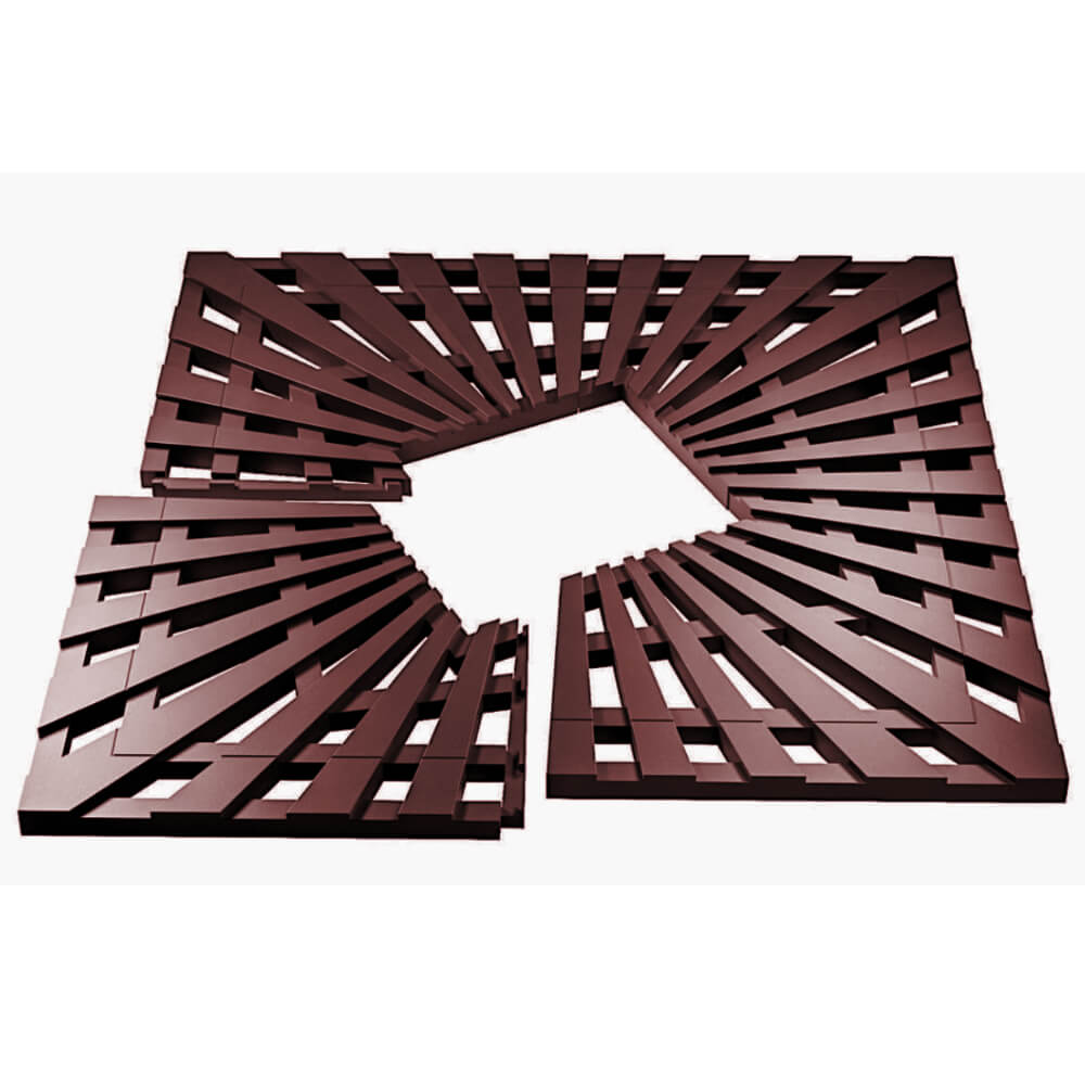 Приствольная решетка для дерева ZKING ATMOSPHERE 1.2х1.2м Коричневая в Сертолово фото