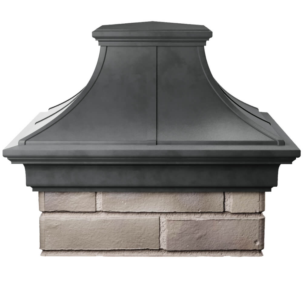 Колпак Zking Монблан Премиум Серый на столб 1.5х1.5 кирпича (385х385мм) Сертолово фото