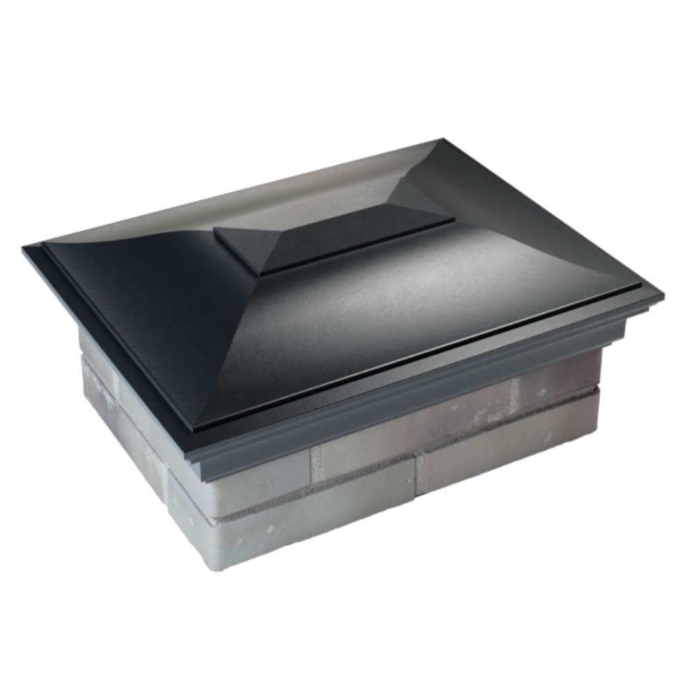 Колпак Zking Монблан Черный на столб 2х1.5 кирпича (515х385мм) Сертолово фото