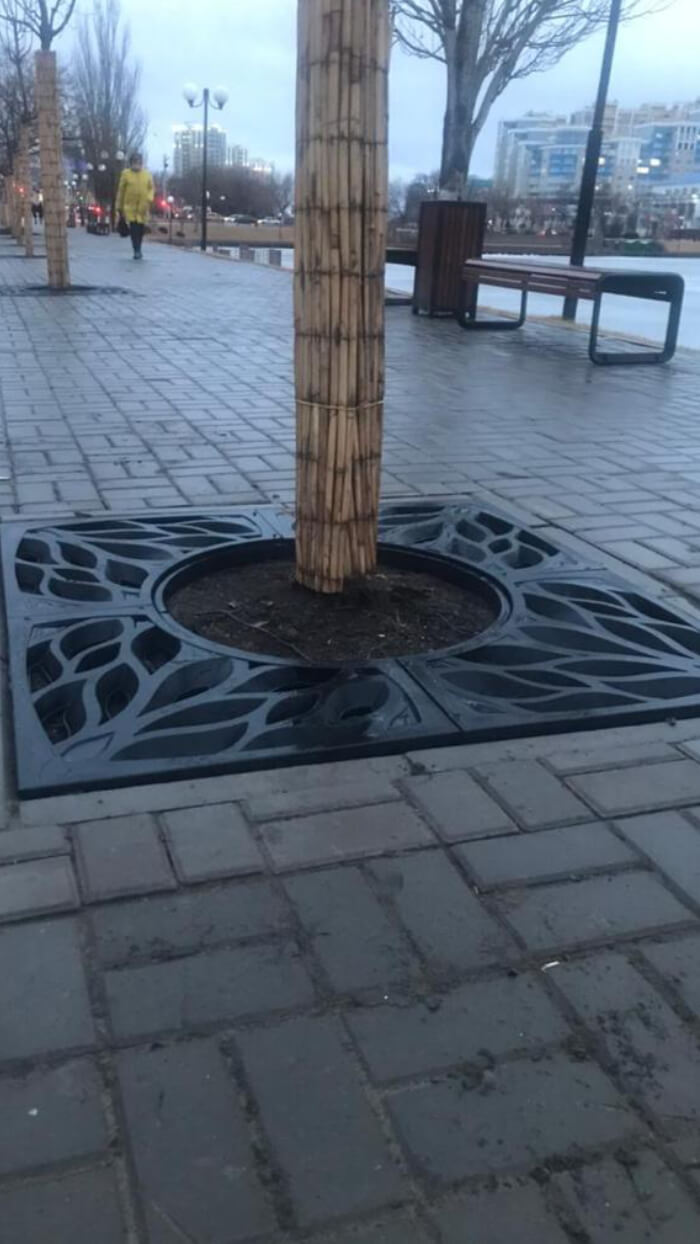 Приствольная решетка для дерева ZKING CRUST 1.2х1.2м Черная в Сертолово фото