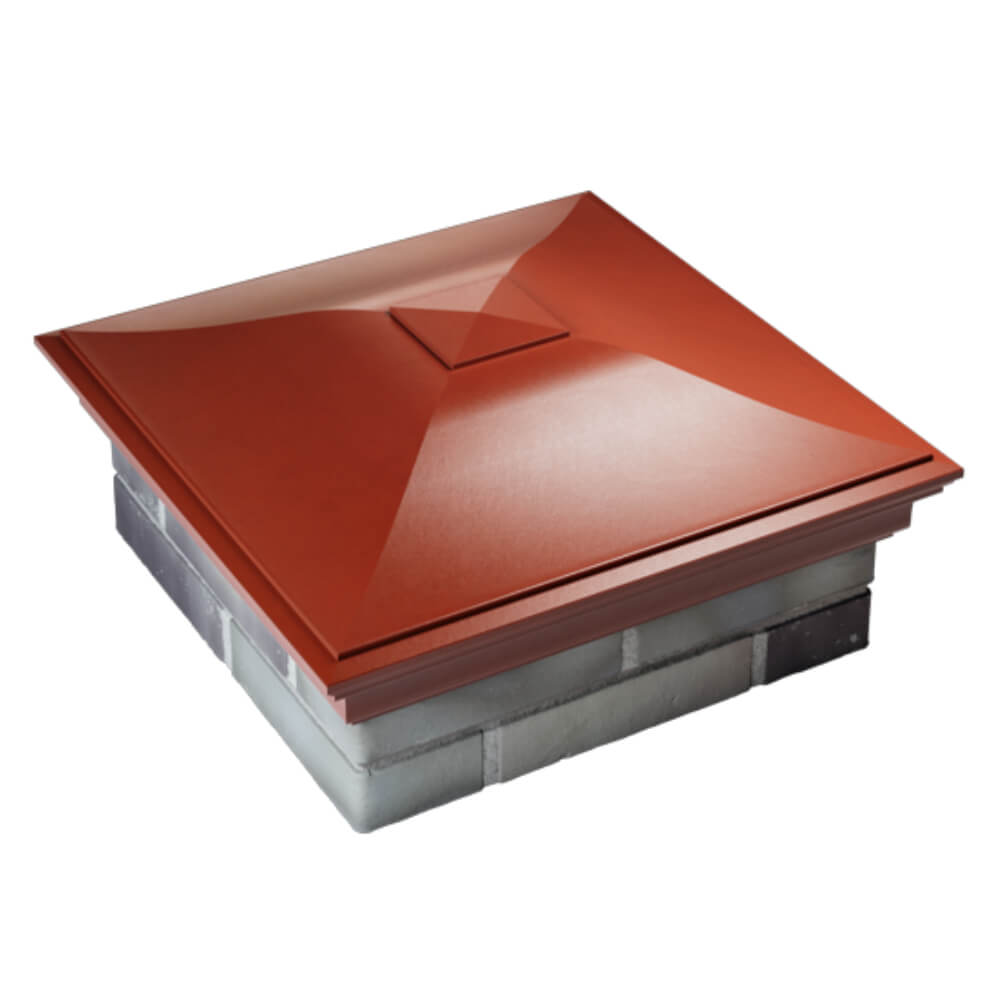 Колпак Zking Монблан Красный на столб 2х2 кирпича (515х515мм) Сертолово фото