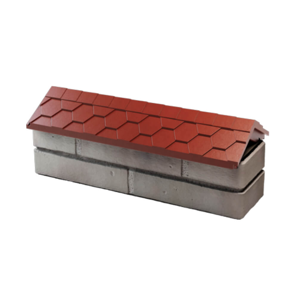 Парапет Zking Эверест Красный с посадкой на 0.5 кирпича (130мм) в Сертолово фото