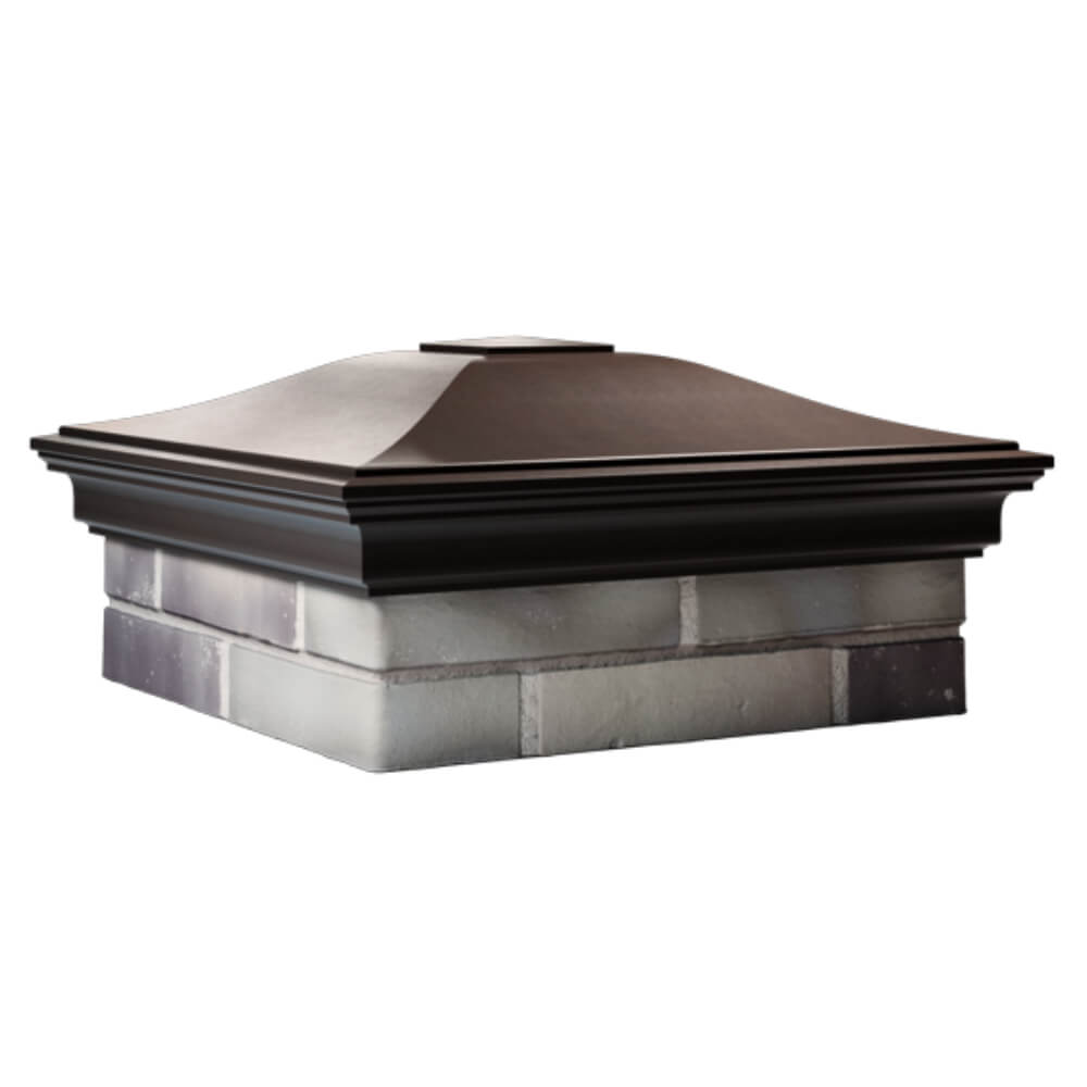 Колпак Zking Монблан Коричневый на столб 2х2 кирпича (515х515мм) в Сертолово фото
