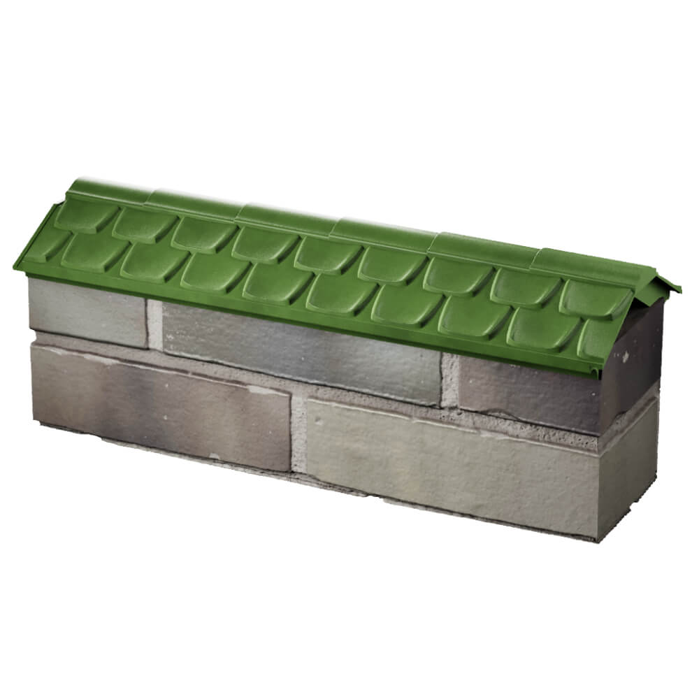 Парапет Zking Эльбрус Зеленый с посадкой на 0.5 кирпича (130мм) в Сертолово фото