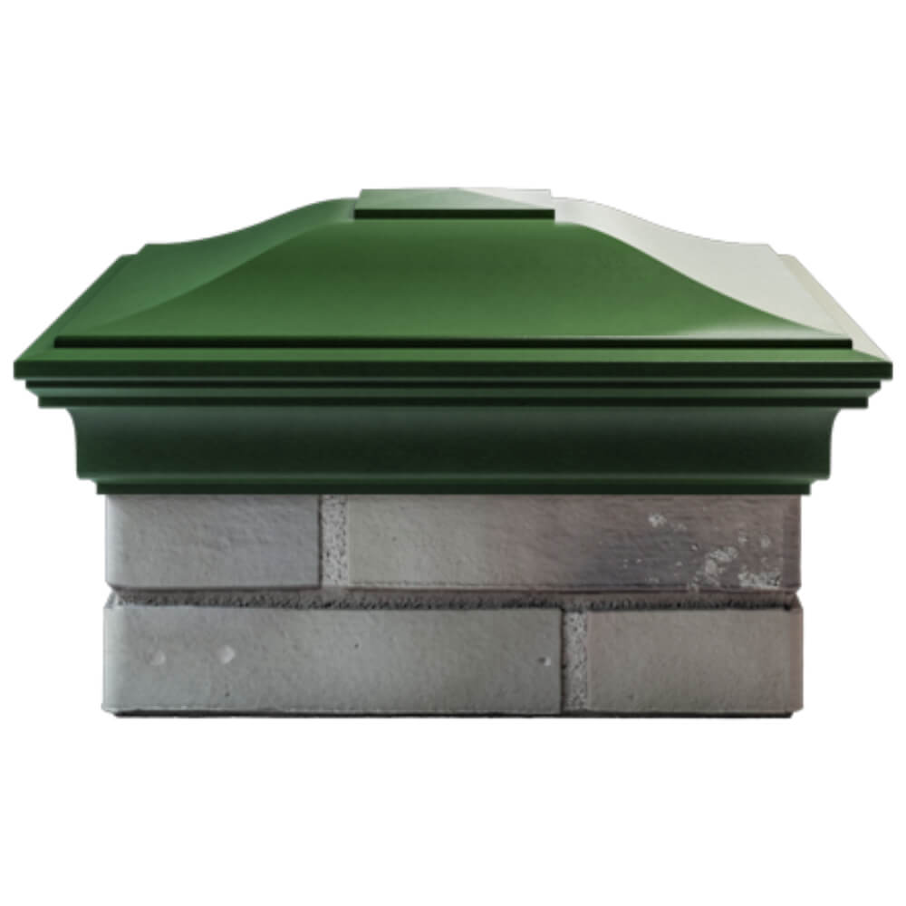 Колпак Zking Монблан Зеленый на столб 1.5х1.5 кирпича (385х385мм) Сертолово фото
