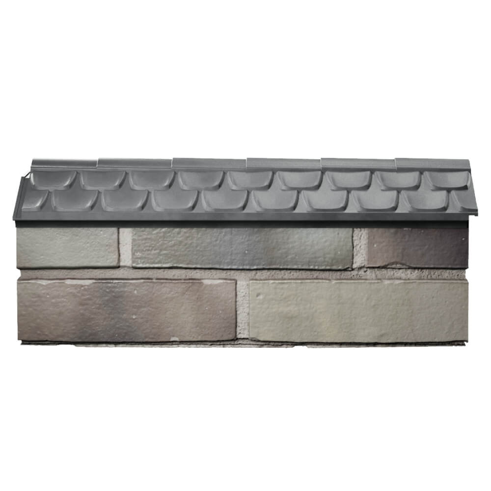 Парапет Zking Эльбрус Серый с посадкой на 0.5 кирпича (130мм) в Сертолово фото