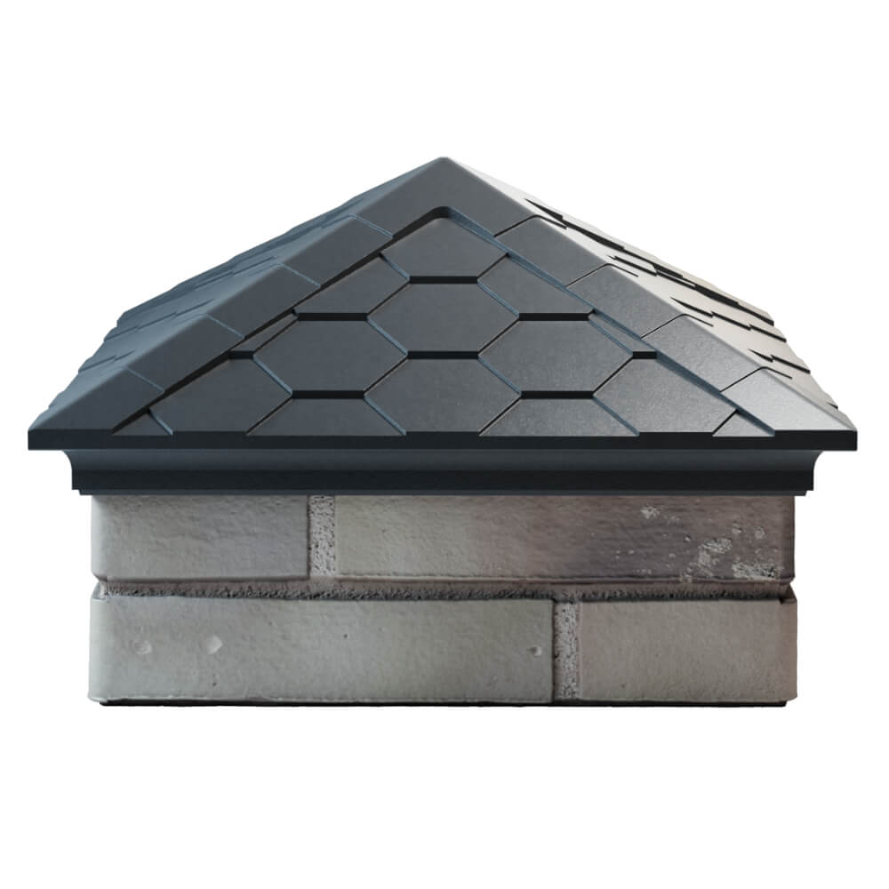 Колпак Zking Эверест Серый на столб 1.5х1.5 кирпича (390х390мм) Сертолово фото