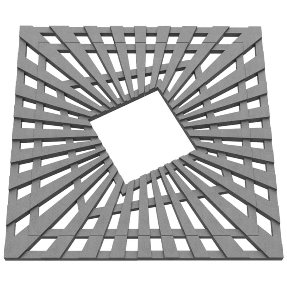 Приствольная решетка для дерева ZKING ATMOSPHERE 1.2х1.2м Серая в Сертолово фото