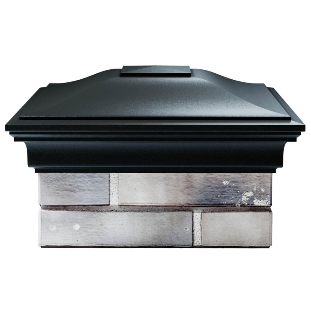 Колпак Zking Монблан Черный на столб 1.5х1.5 кирпича (385х385мм) Сертолово фото