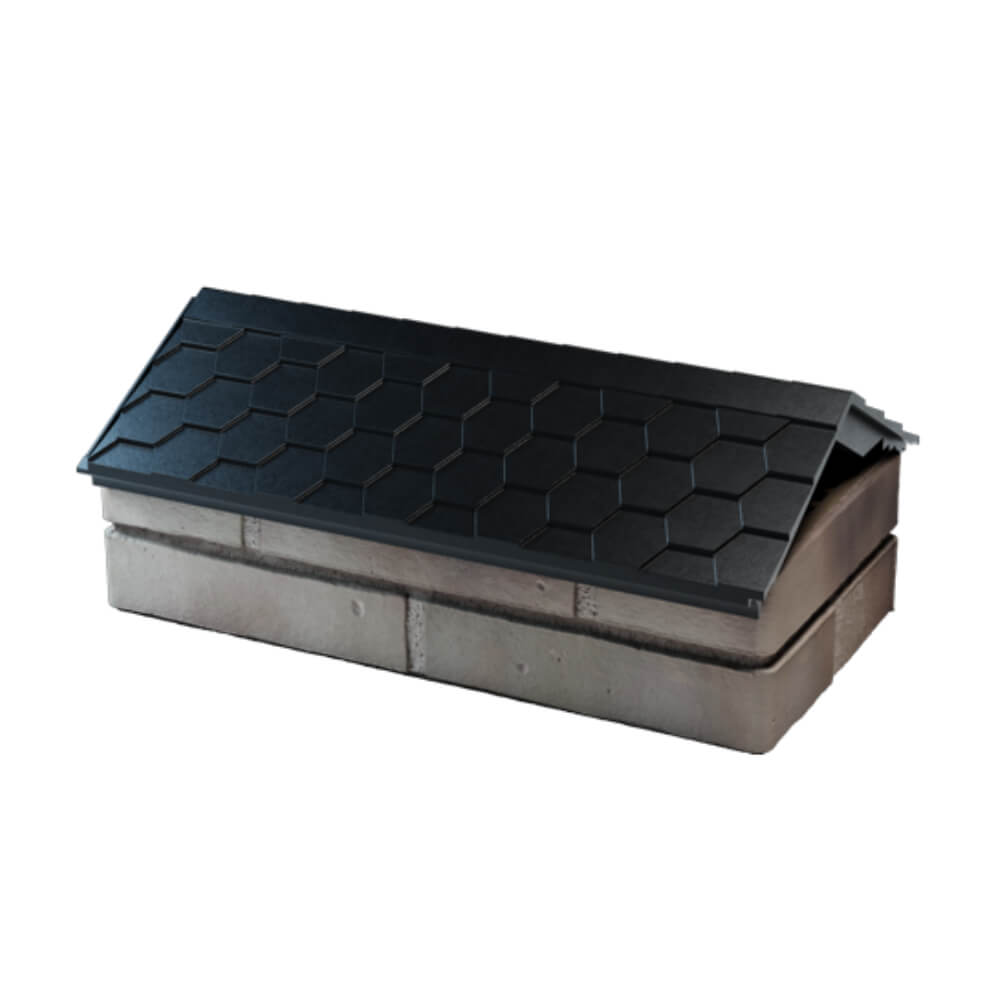 Парапет Zking Эверест Черный с посадкой на 1 кирпич (200/225/255мм) в Сертолово фото