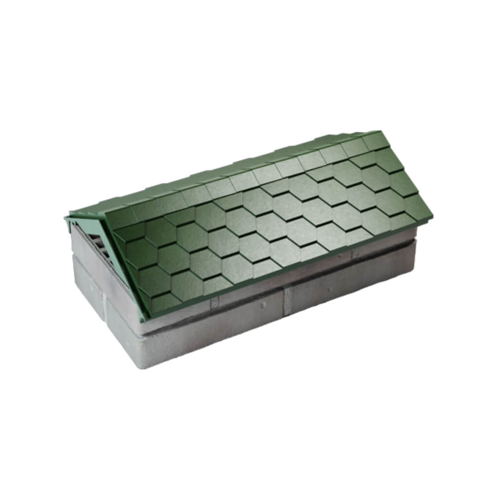 Парапет Zking Эверест Зеленый с посадкой на 1 кирпич (200/225/255мм) в Сертолово фото