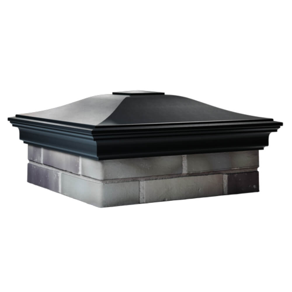 Колпак Zking Монблан Черный на столб 2х2 кирпича (515х515мм) в Сертолово фото