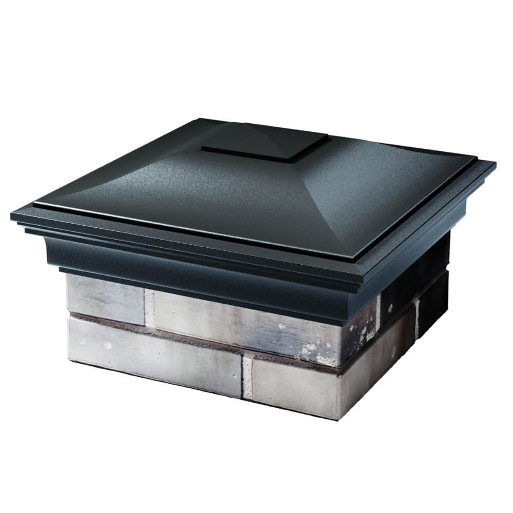 Колпак Zking Монблан Черный на столб 1.5х1.5 кирпича (385х385мм) в Сертолово фото