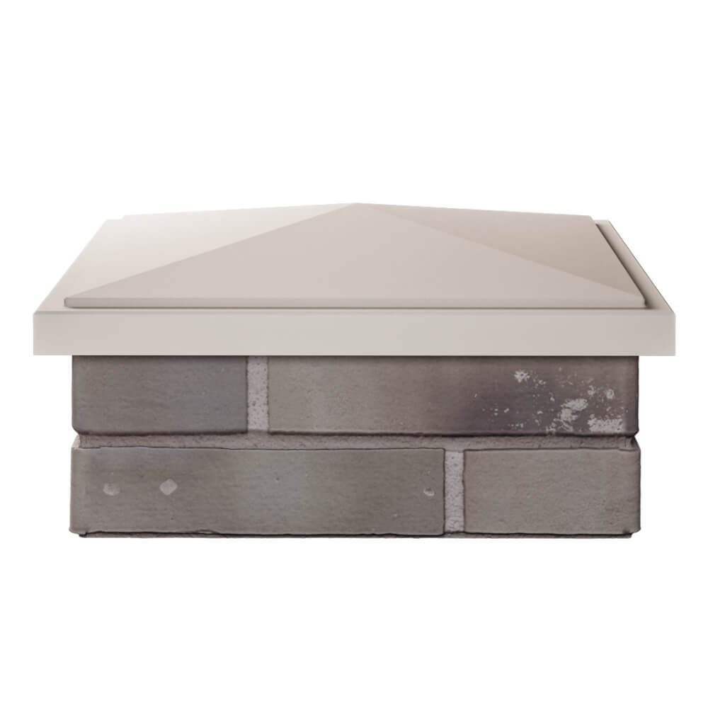 Колпак Zking БонаМоно Бежевый на столб 1.5х1.5 кирпича (385х385, 400х400мм) Сертолово фото