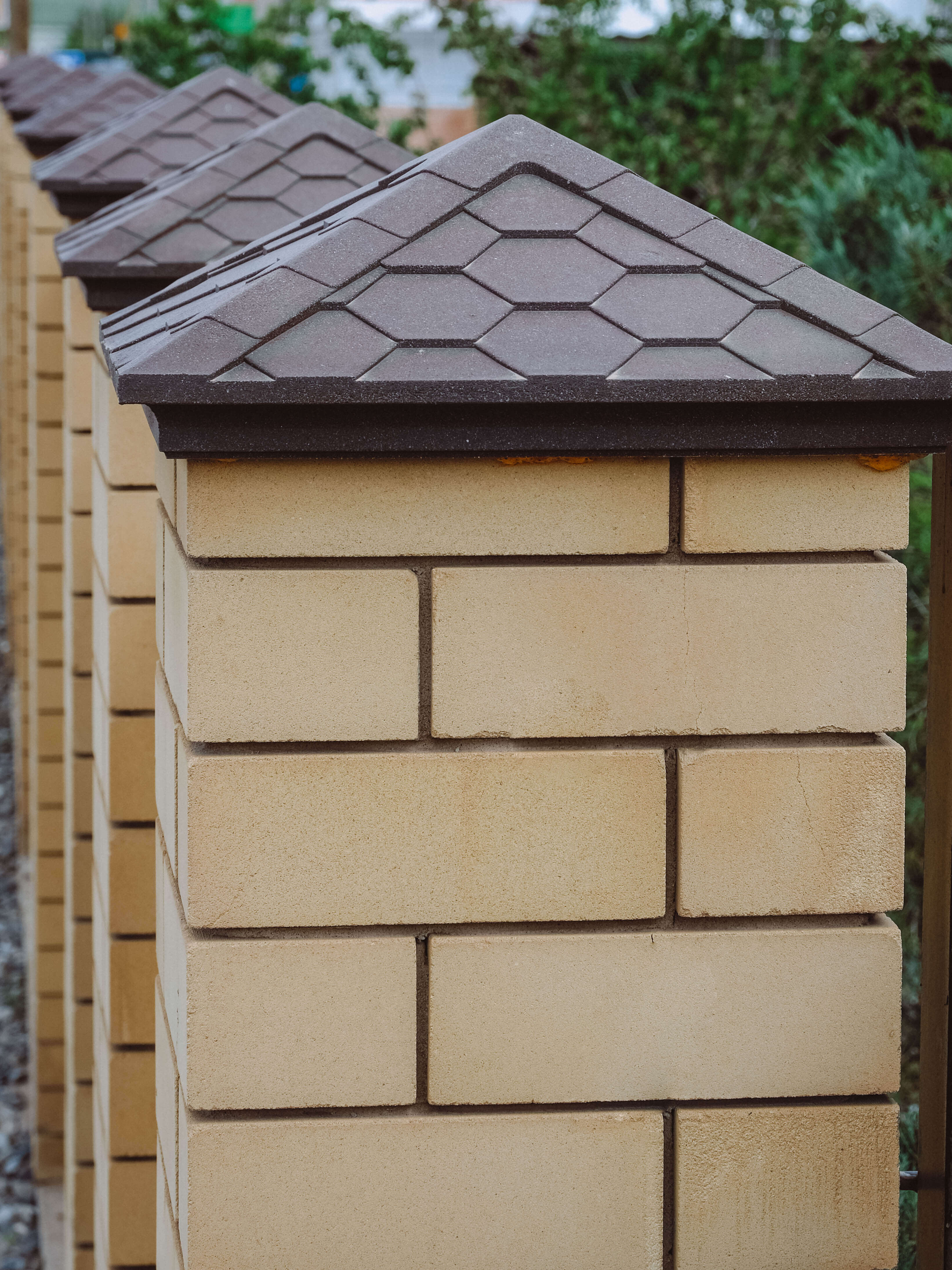 Колпак Zking Эверест Коричневый на столб 1.5х1.5 кирпича (390х390мм) в Сертолово фото