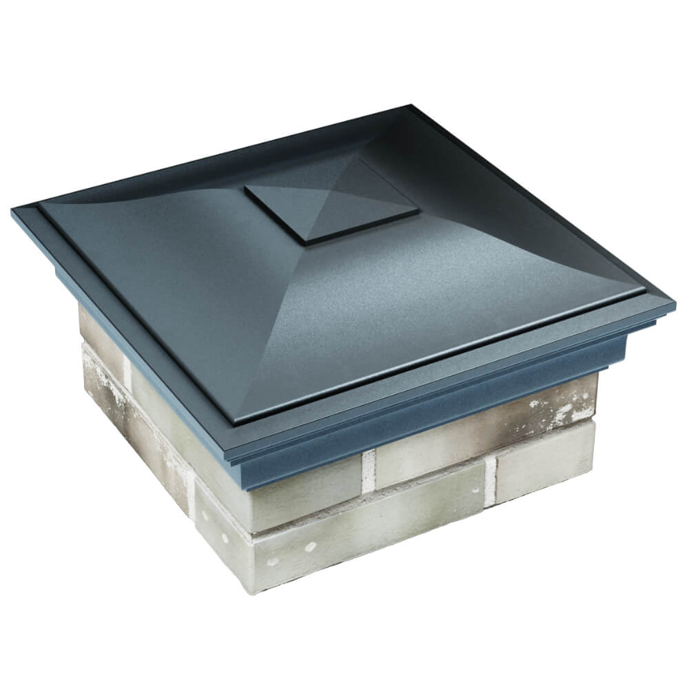 Колпак Zking Монблан Серый на столб 1.5х1.5 кирпича (385х385мм) в Сертолово фото