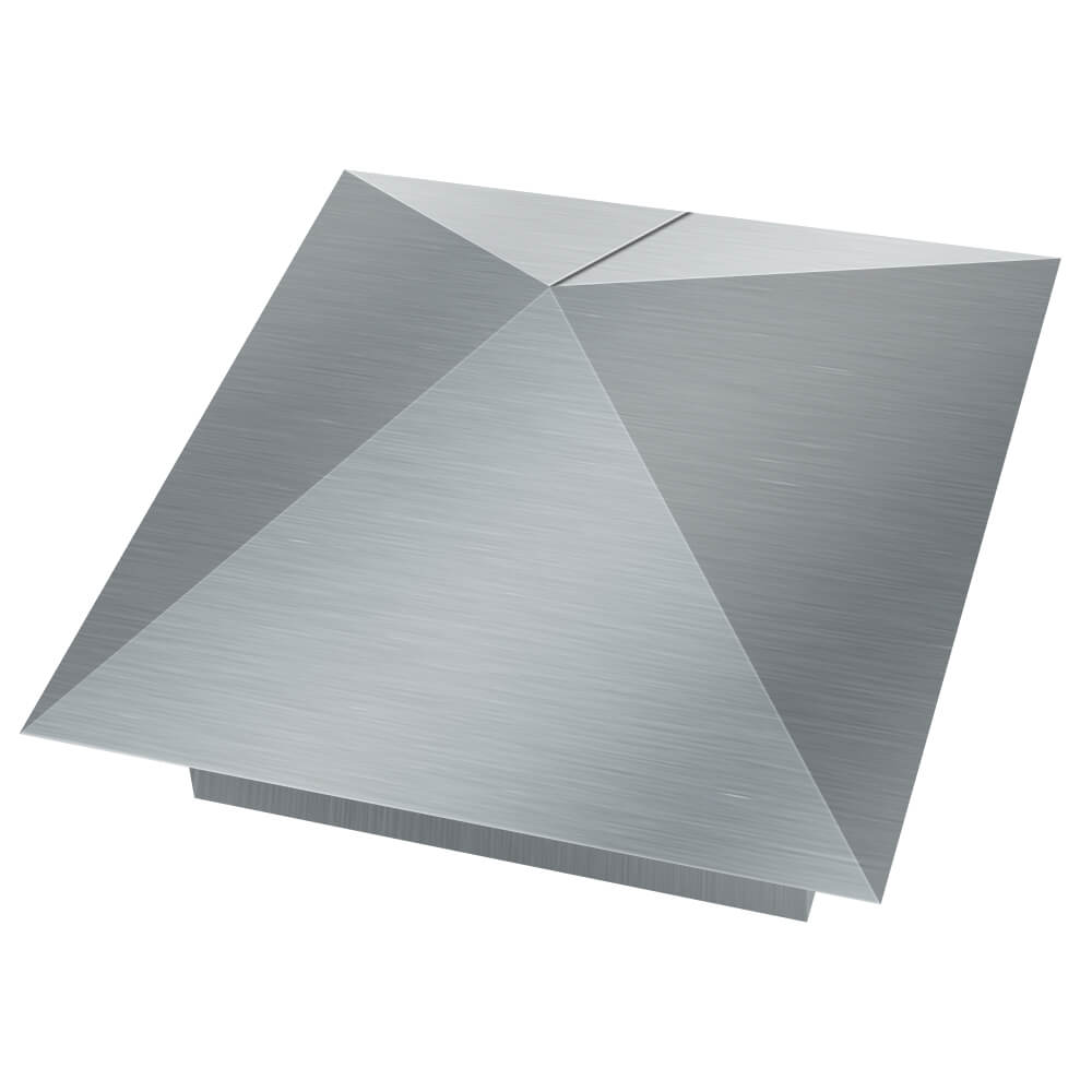 Колпак металлический 380х380мм оцинкованный заборный Сертолово фото