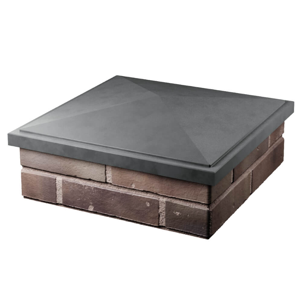 Колпак Zking БонаМоно Серый на столб 2х2 кирпича (515х515, 530х530мм) в Сертолово фото