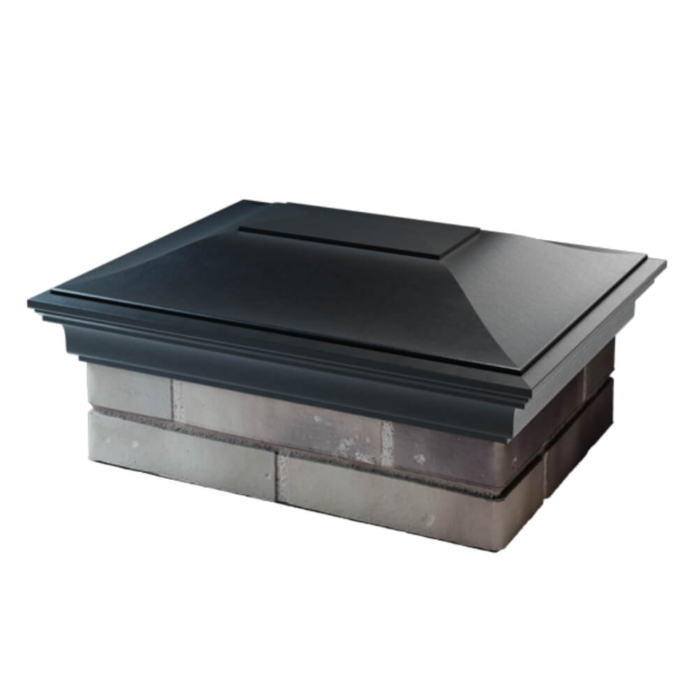 Колпак Zking Монблан Черный на столб 2х1.5 кирпича (515х385мм) в Сертолово фото