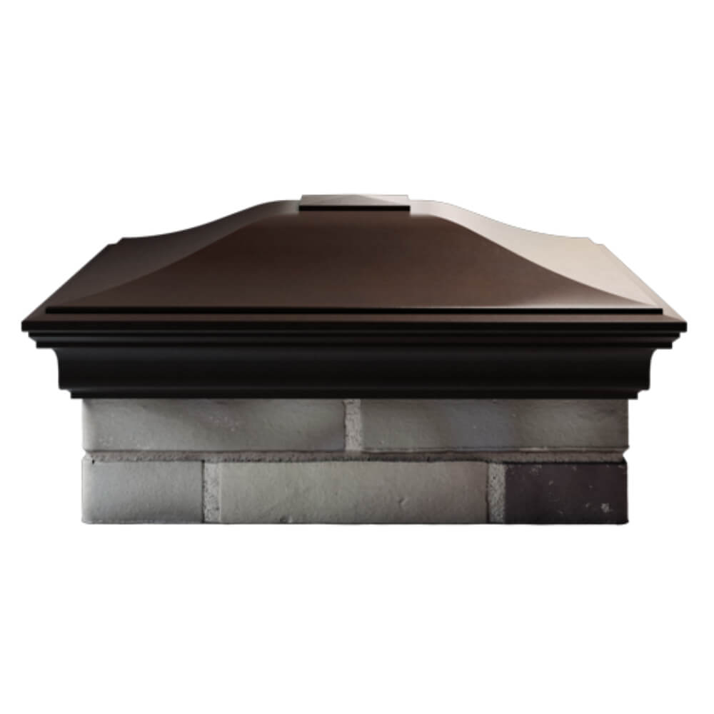 Колпак Zking Монблан Коричневый на столб 2х2 кирпича (515х515мм) в Сертолово фото