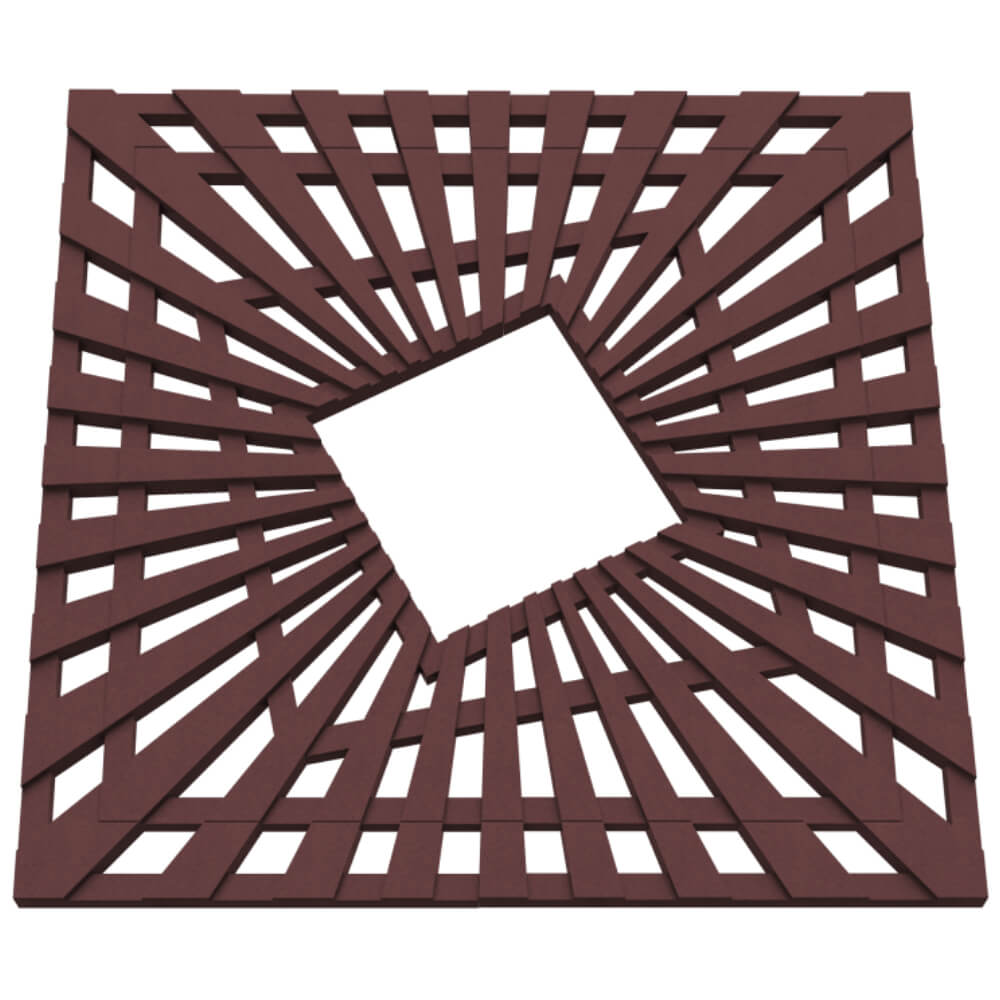 Приствольная решетка для дерева ZKING ATMOSPHERE 1.2х1.2м Коричневая в Сертолово фото