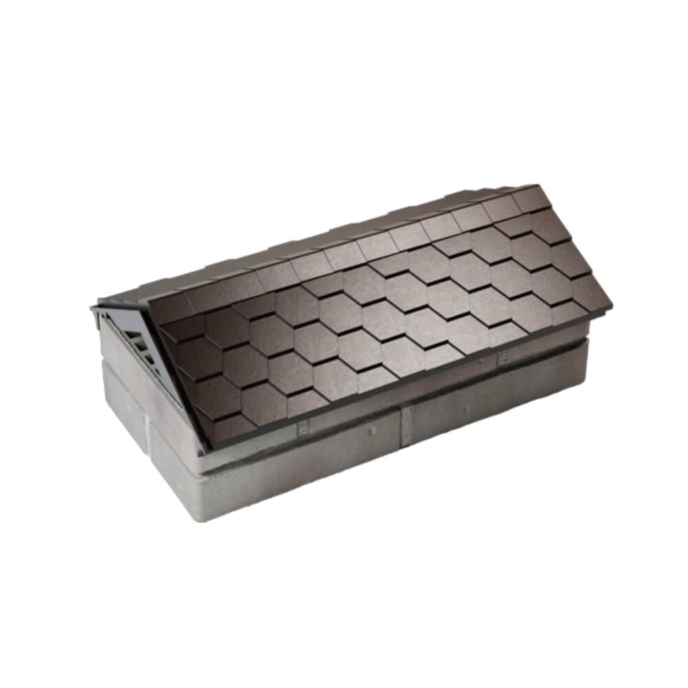 Парапет Zking Эверест Коричневый с посадкой на 1 кирпич (200/225/255мм) в Сертолово фото