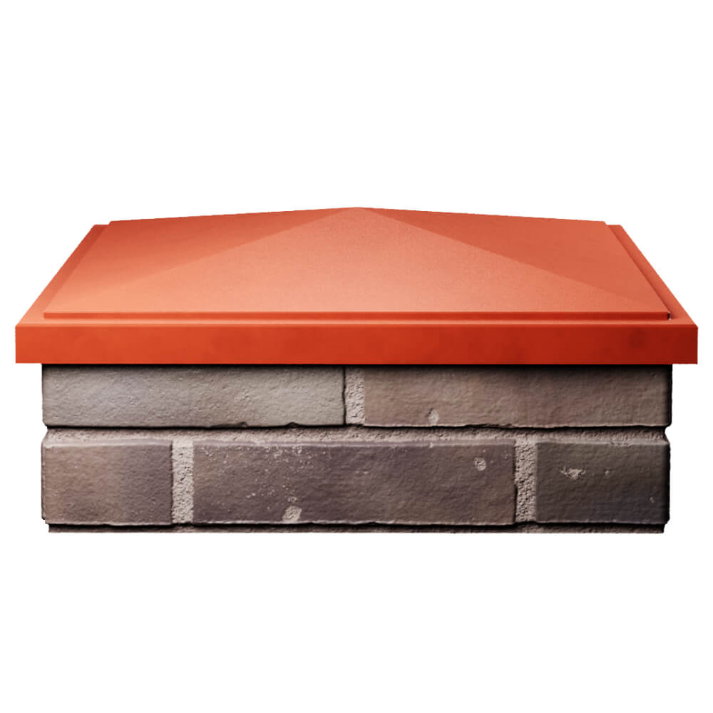 Колпак Zking БонаМоно Красный на столб 2х2 кирпича (515х515, 530х530мм) Сертолово фото