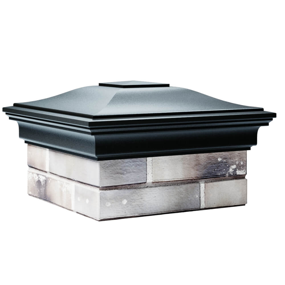 Колпак Zking Монблан Черный на столб 1.5х1.5 кирпича (385х385мм) в Сертолово фото