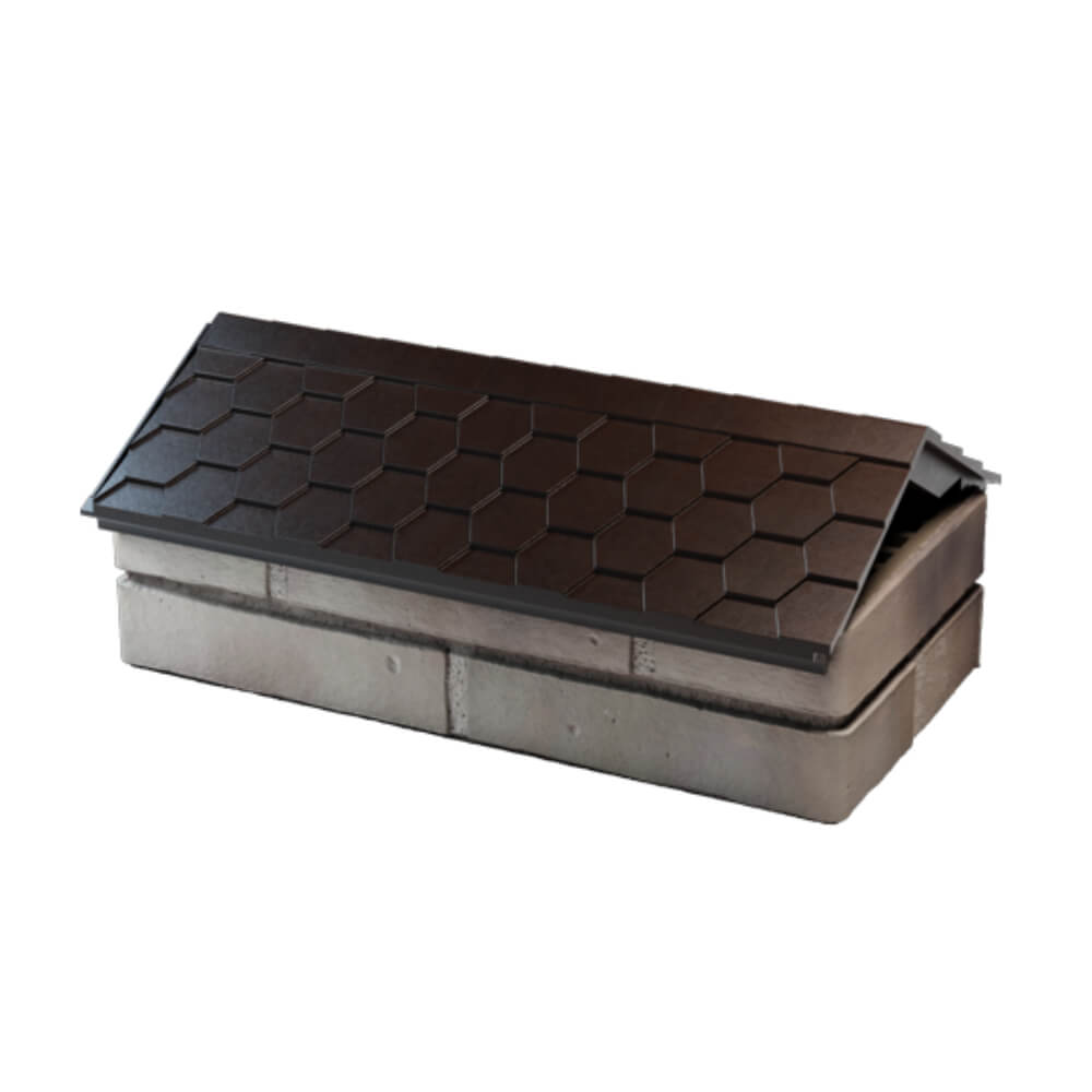 Парапет Zking Эверест Коричневый с посадкой на 1 кирпич (200/225/255мм) в Сертолово фото