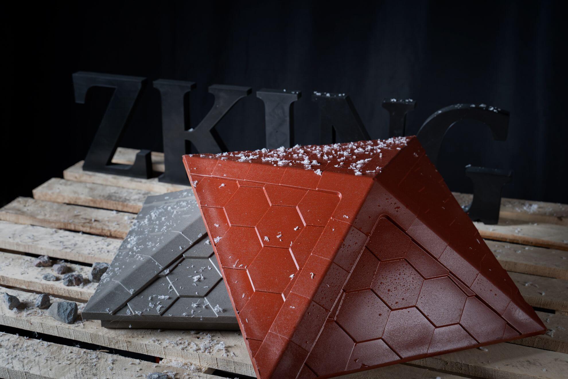 Колпак Zking Эверест Красный на столб 1.5х1.5 кирпича (390х390мм) в Сертолово фото