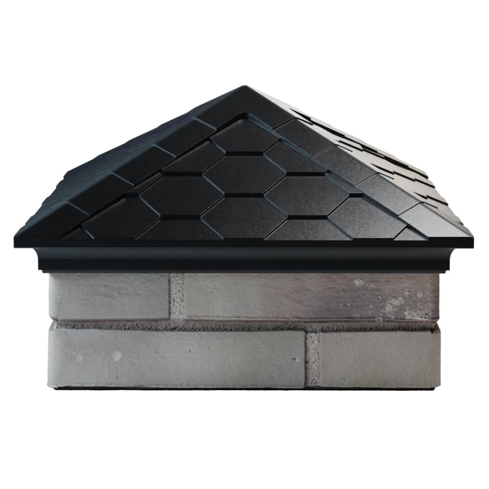 Колпак Zking Эверест Черный на столб 1.5х1.5 кирпича (390х390мм) Сертолово фото