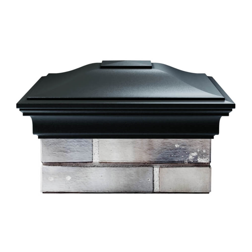 Колпак Zking Монблан Черный на столб 1.5х1.5 еврокирпича 0.7НФ (355х355мм) Сертолово фото