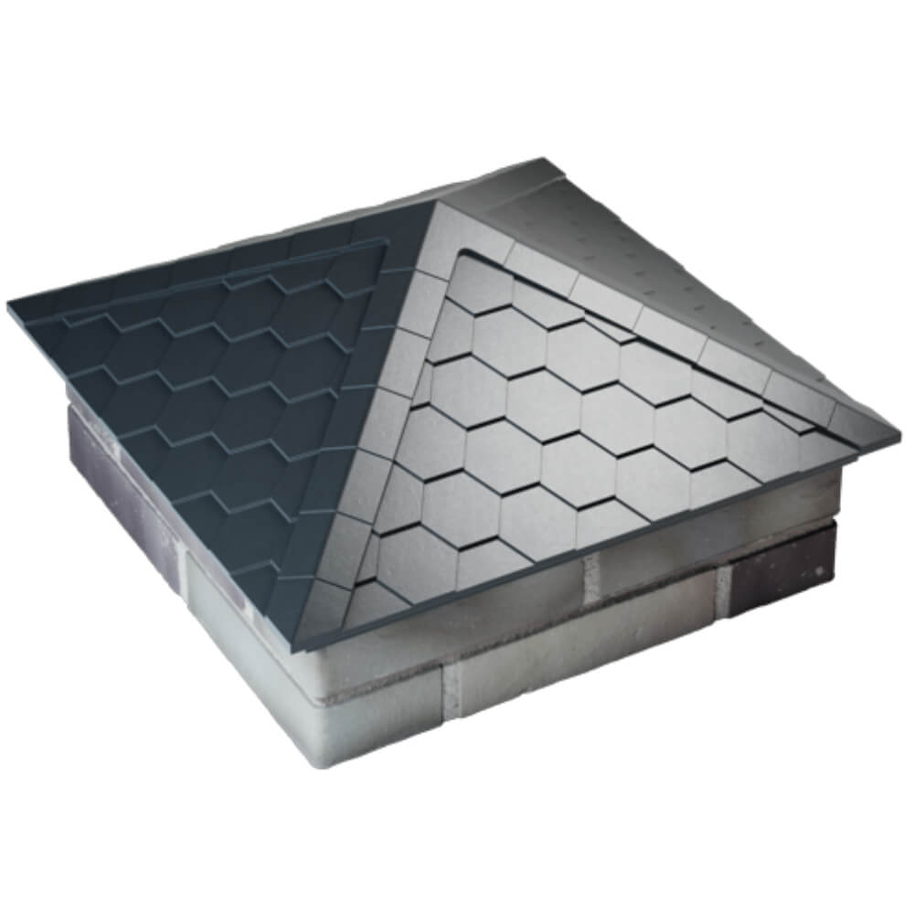 Колпак Zking Эверест Серый на столб 2х2 кирпича (535х535мм) Сертолово фото