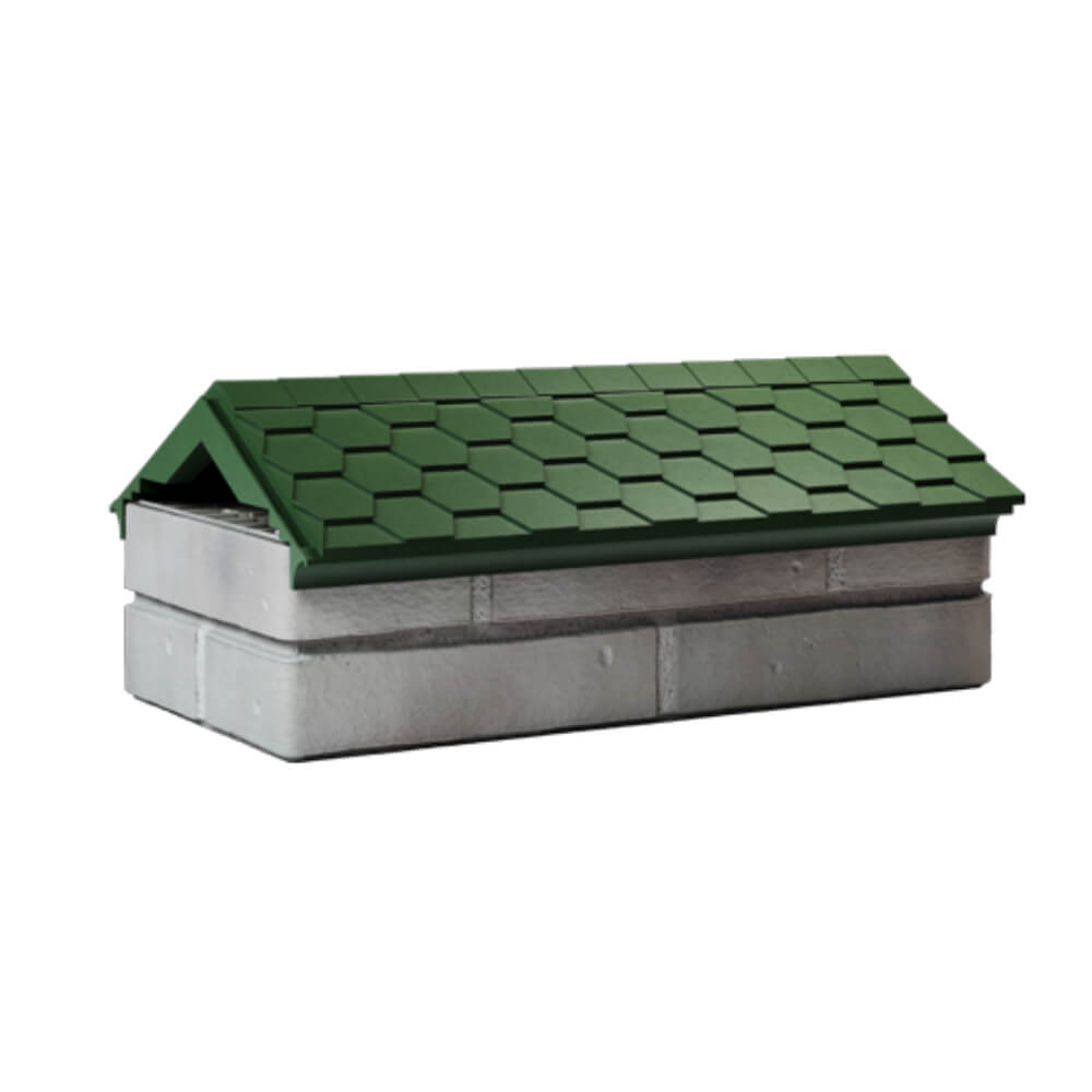 Парапет Zking Эверест Зеленый с посадкой на 1 кирпич (200/225/255мм) Сертолово фото