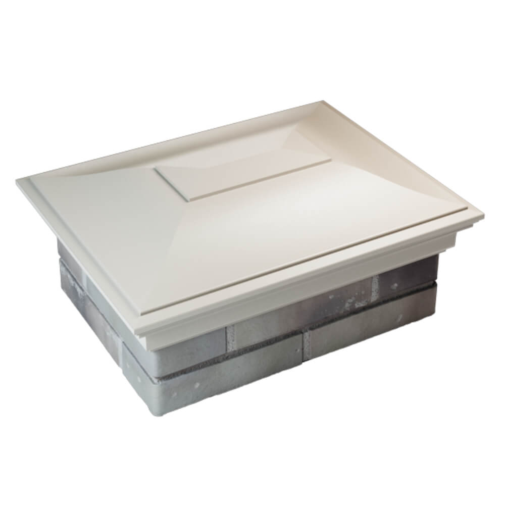 Колпак Zking Монблан Бежевый на столб 2х1.5 кирпича (515х385мм) Сертолово фото