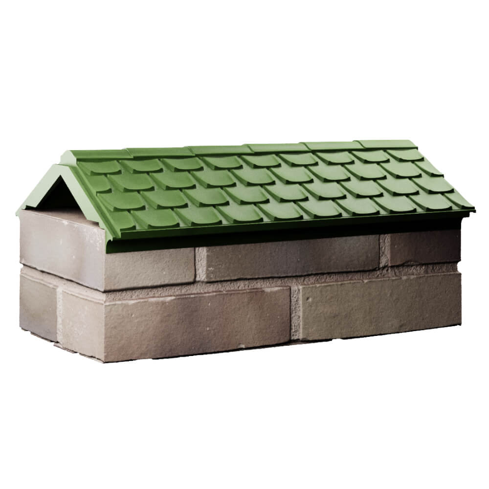 Парапет Zking Эльбрус Зеленый с посадкой на 1 кирпич (255мм) Сертолово фото