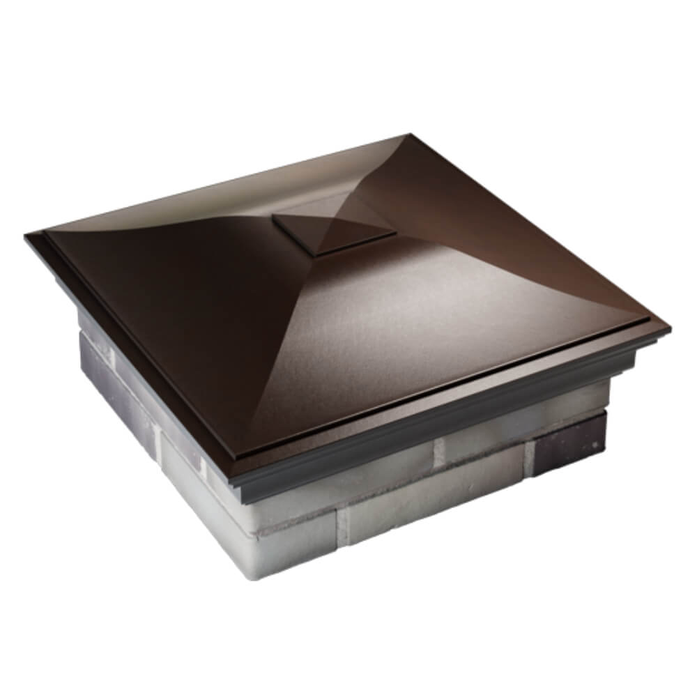 Колпак Zking Монблан Коричневый на столб 2х2 кирпича (515х515мм) Сертолово фото