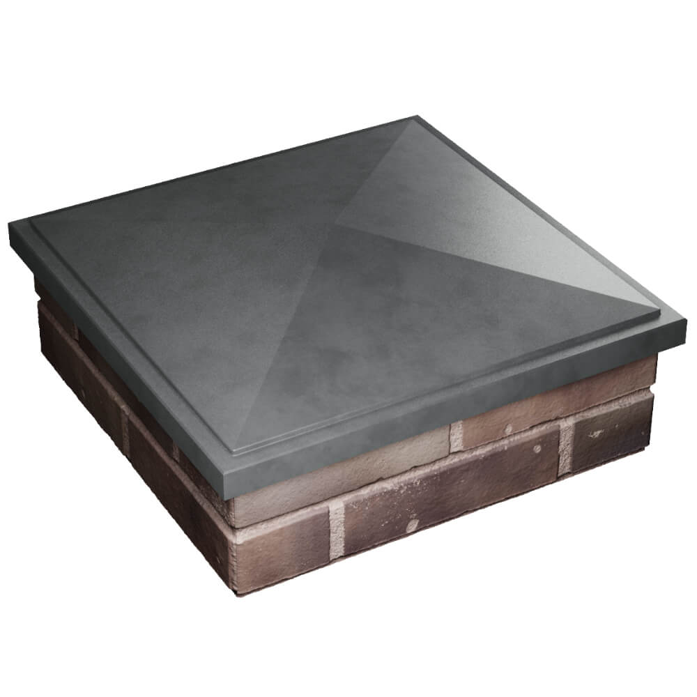 Колпак Zking БонаМоно Серый на столб 2х2 кирпича (515х515, 530х530мм) в Сертолово фото