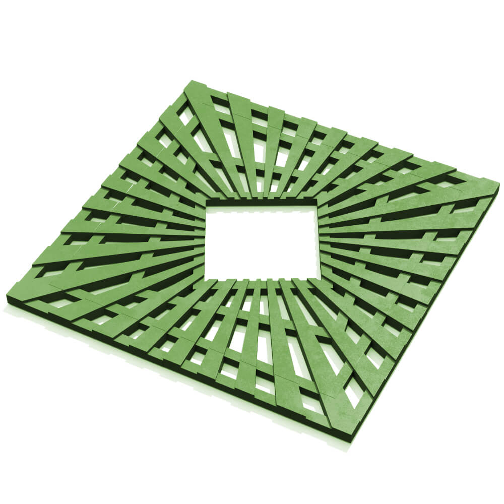 Приствольная решетка для дерева ZKING ATMOSPHERE 1.2х1.2м Зеленая в Сертолово фото