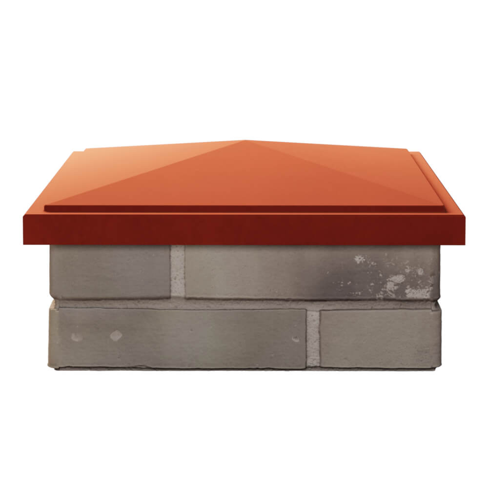 Колпак Zking БонаМоно Красный на столб 1.5х1.5 кирпича (385х385, 400х400мм) Сертолово фото